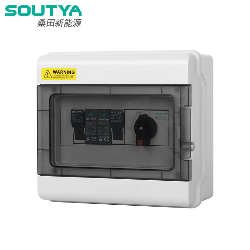 1000V DC combinerbox 1 in 1 uit Isolatortype