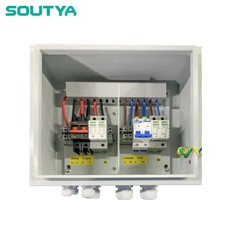 DC+AC-combibox 600V 1000V 1 in 1 uit thuisbox