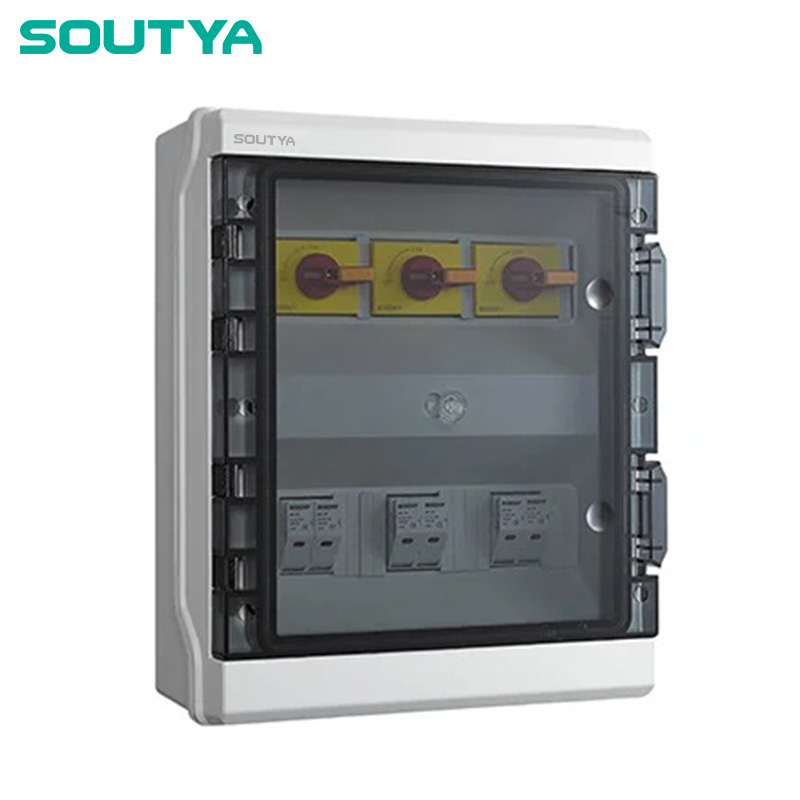 DC-isolatorbox IP65-behuizing Drie strings met zekering